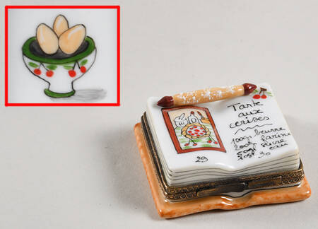 Chanille Limoges Boxes Cookbook With Rolling Pin - No Box