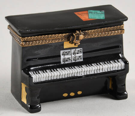 Chanille Limoges Boxes Upright Piano - No Box