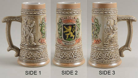 German City Crests Steins German Cities- Heidelberg - No Box