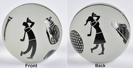 Paperweights Golf-Black - No Box