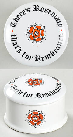 Shakespeare Quote Boxes There's Rosemary That's For Remembrance - No Box