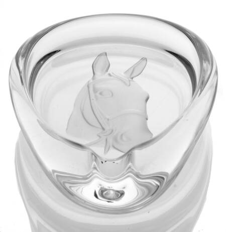 Cristal des Sevres Giftware Horse Head Ashtray-Oval - No Box