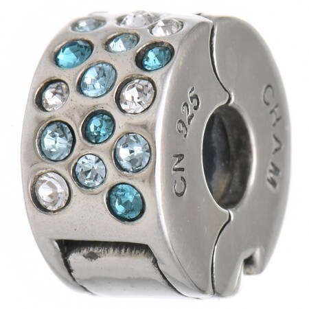 Locking Beads & Bangle Accents Glimmer Lock - Blue - No Box