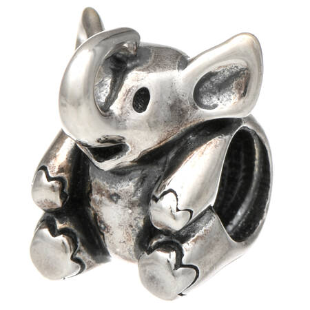 Sterling & Enamel Charms Elephant Bead - No Box