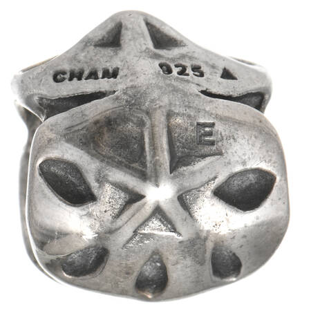 Sterling & Enamel Charms Sand Dollar - No Box