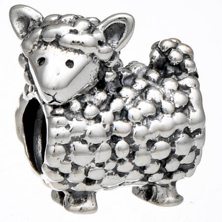 Sterling & Enamel Charms Lamb - No Box