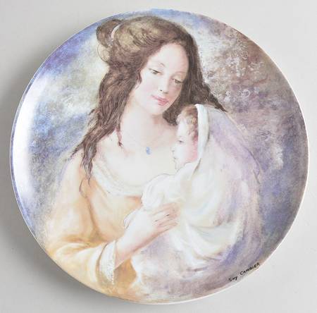 Cambier Mothers Day Plate Marianne & Therese - Boxed