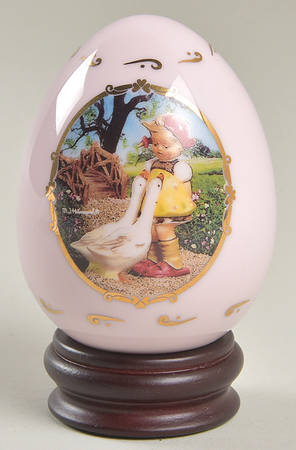 Hummel Porcelain Egg Goose Girl - No Box
