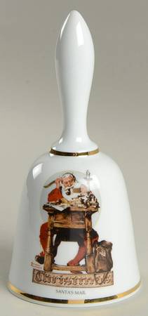 Norman Rockwell Bell Santa's Mail - No Box