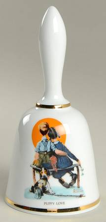 Norman Rockwell Bell Puppy Love - No Box