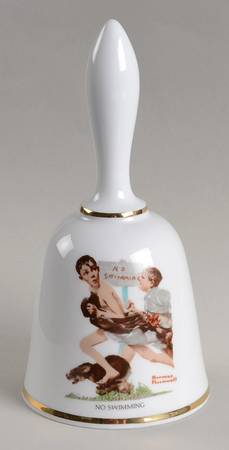 Norman Rockwell Bell No Swimming - No Box