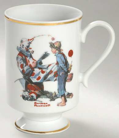 Norman Rockwell Mug by Danbury Mint