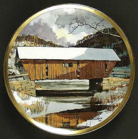 American Countryside Winter Bridge - No Box