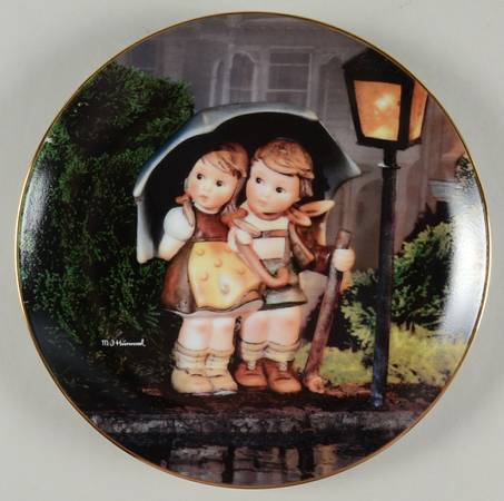 Little Companions Hummel Plates Stormy Weather - No Box