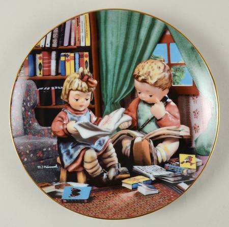 Little Companions Hummel Plates by Danbury Mint