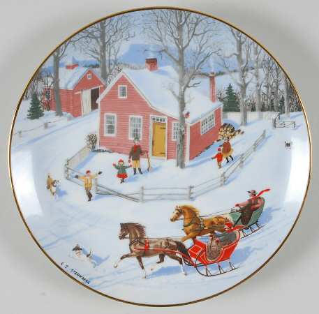 Old Time Country Winter The Race Through Town - No Box