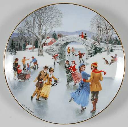 Old Time Country Winter Skating On The Pond - No Box