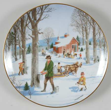 Old Time Country Winter Tapping The Sugar Maples - No Box