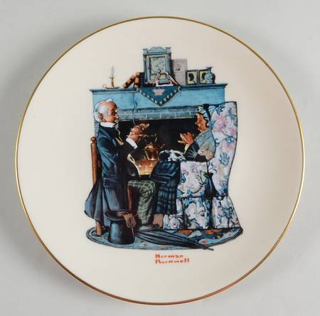 Norman Rockwell-Plates Tea For Two - No Box