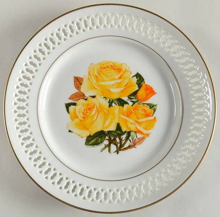 Rose Plates Peace - No Box
