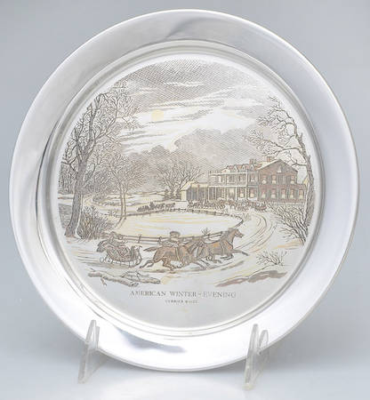 Currier & Ives-Sterling American Winter-Evening - Boxed