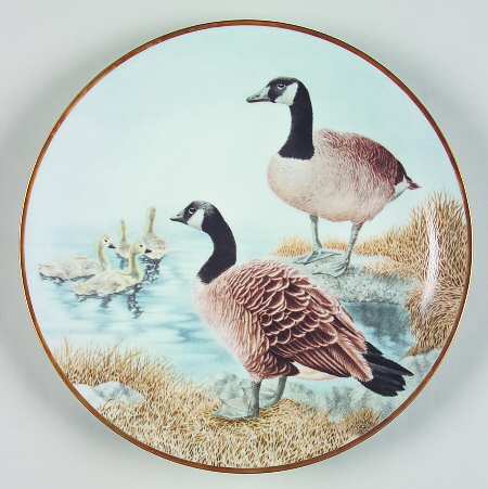 12 Waterbird Plates-The Sumner Collection Canada Goose - No Box
