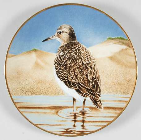 12 Waterbird Plates-The Sumner Collection Sandpiper - No Box