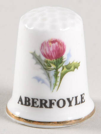 Great Porcelain Houses of the World Status Thimble - Aberfoyle - No Box