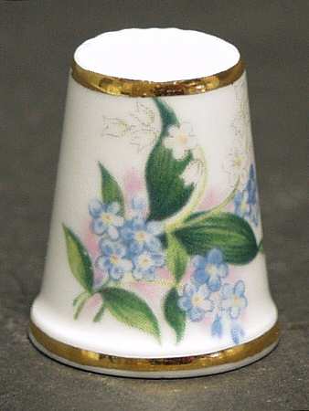 Great Porcelain Houses of the World Royal Grafton-Blue Flowers - Boxed