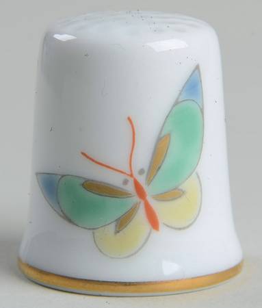 Great Porcelain Houses of the World Fukagawa Japan-Butterfly - No Box