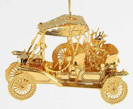 1996 Gold Christmas Ornament Collection Model T - No Box