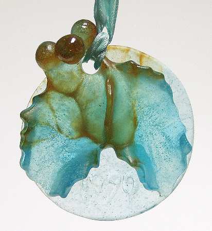 Daum Christmas Ornament-Crystal Holly - No Box