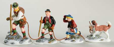Alpine Village Climb Every Mountain-Set Of 4 - Boxed