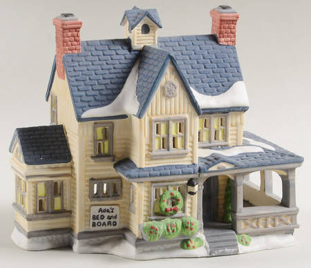 New England Village Ada's Bed & Boarding House-Pale Yellow - Boxed