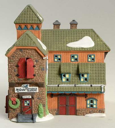 New England Village McGrebe Cutters & Sleighs - Boxed