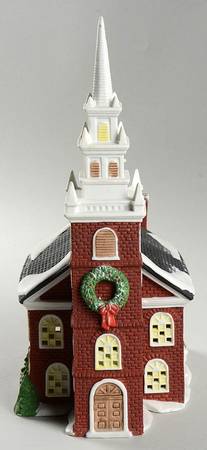 New England Village Old North Church - Boxed
