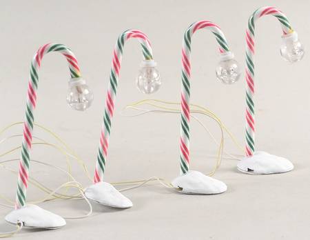 North Pole Village North Pole Candy Cane Lamppost - Boxed