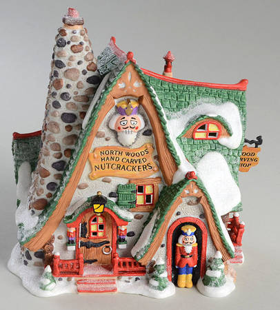 North Pole Village Hand Carved Nutcracker Factory - Boxed