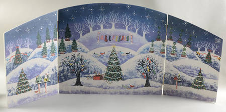 North Pole Village North Pole Backdrop - Boxed