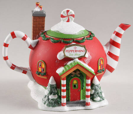 North Pole Village Peppermint Tea Shop - No Box