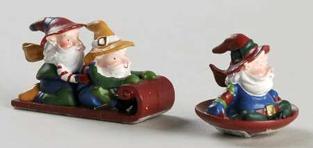 North Pole Village Downhill Elves - No Box