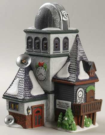 North Pole Village Weather & Time Observatory - Boxed