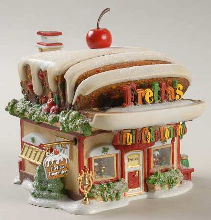 North Pole Village Fretta's Fruit Cake Company - With Box