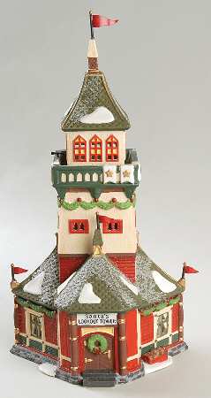 North Pole Village Santa's Lookout Tower - No Box