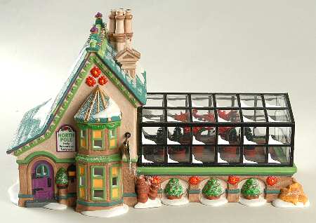North Pole Village Mrs.Claus' Greenhouse - No Box