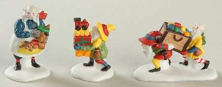 North Pole Village Toymaker Elves-Set Of 3 - Boxed