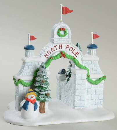 North Pole Village North Pole Gate - Boxed