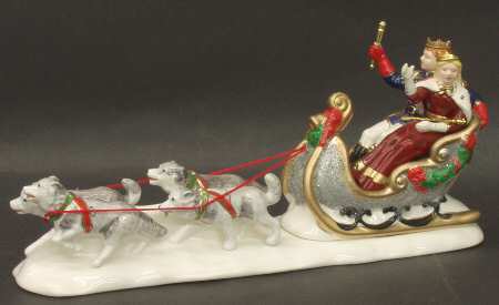 Snow Village Snow Carnival King & Queen - Boxed