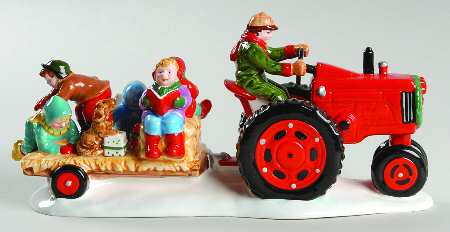 Snow Village Caroling At The Farm - With Box