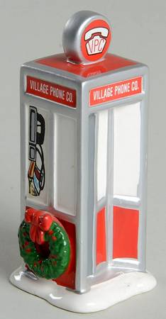 Snow Village Village Phone Booth - Boxed